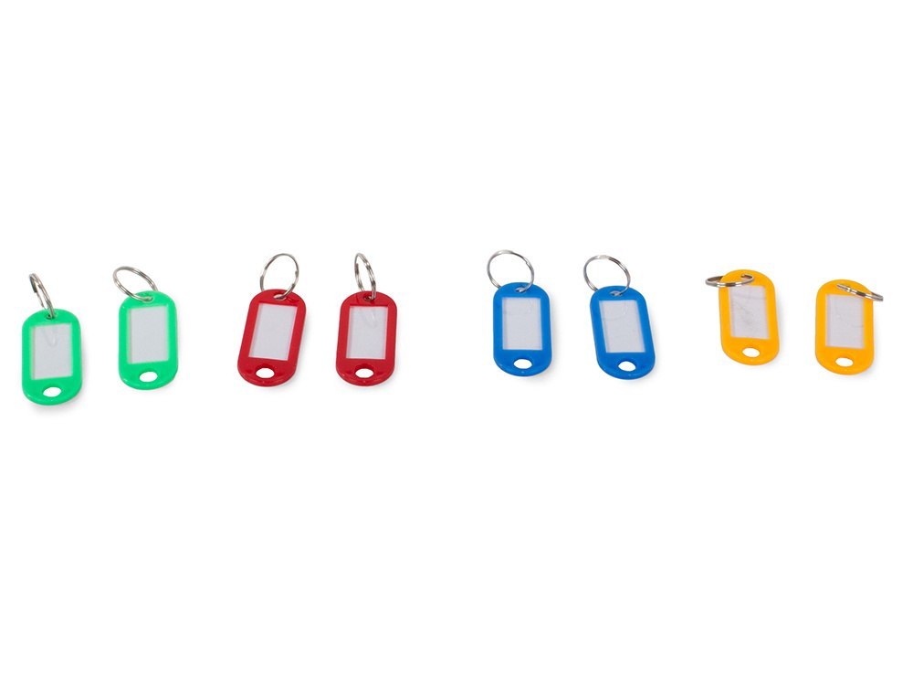 ZAWIESZKA DO KLUCZY BRELOK IDENTYFIKATOR 100 SZT